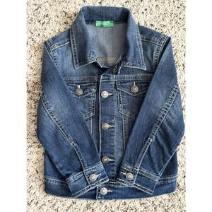 Benetton Girls Denim Jacket Age 3 - 4 Years
